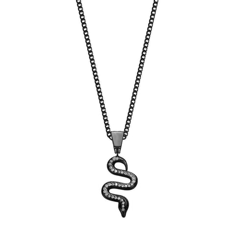 Mister Serpentine Black Necklace
